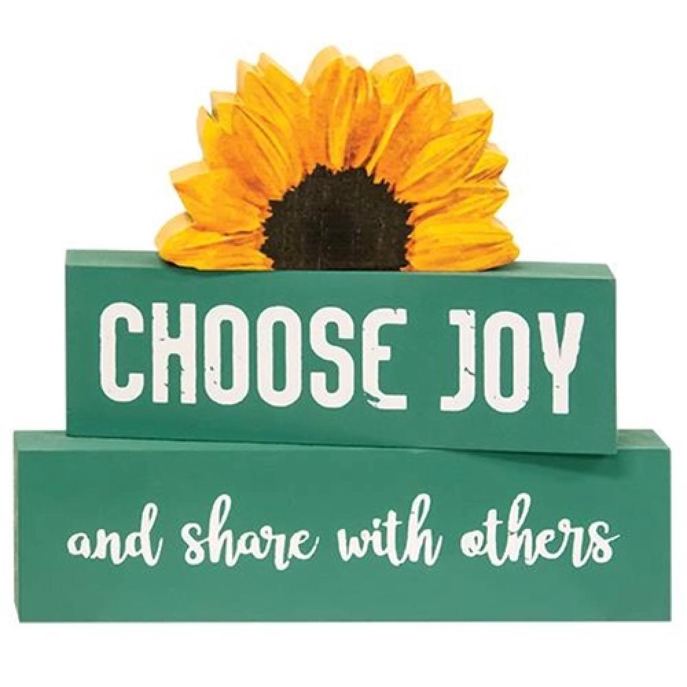 *3/Set Choose Joy Sunflower Stackers