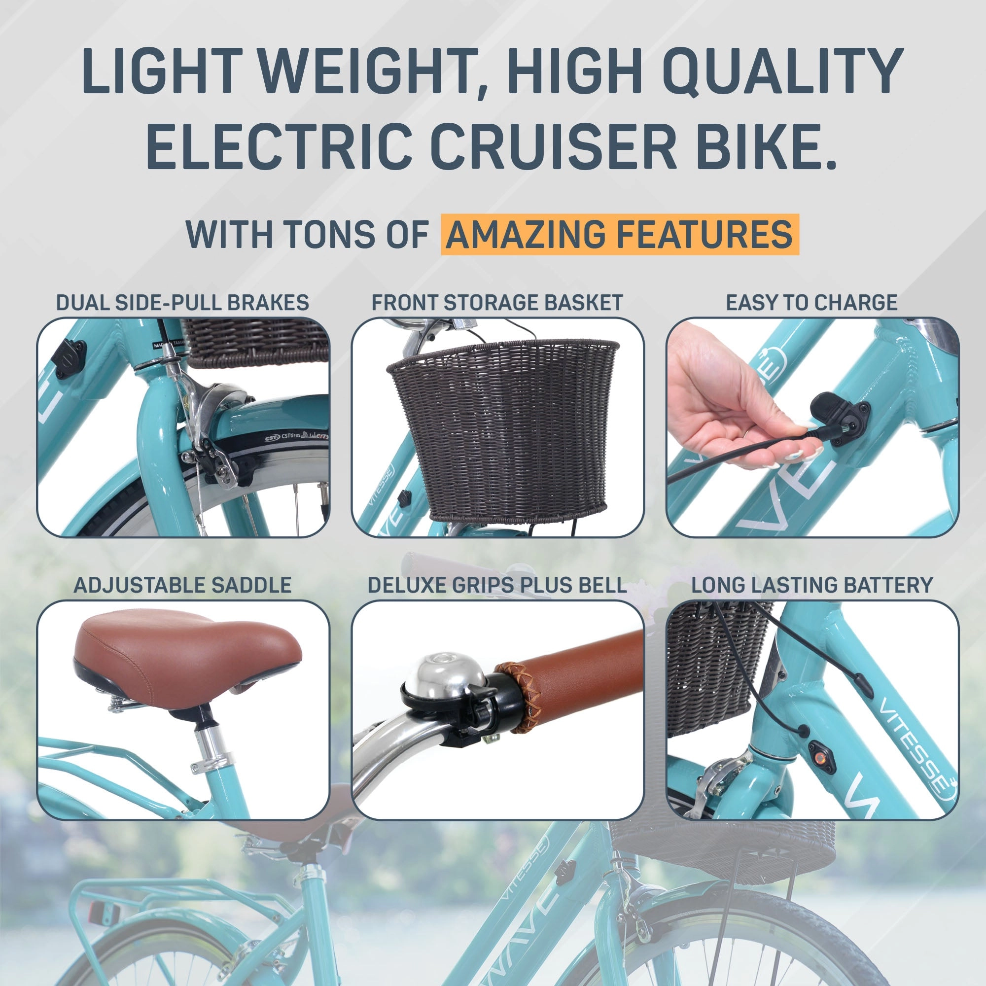 700C VITESSE WAVE | ELECTRIC CRUISER BIKE
