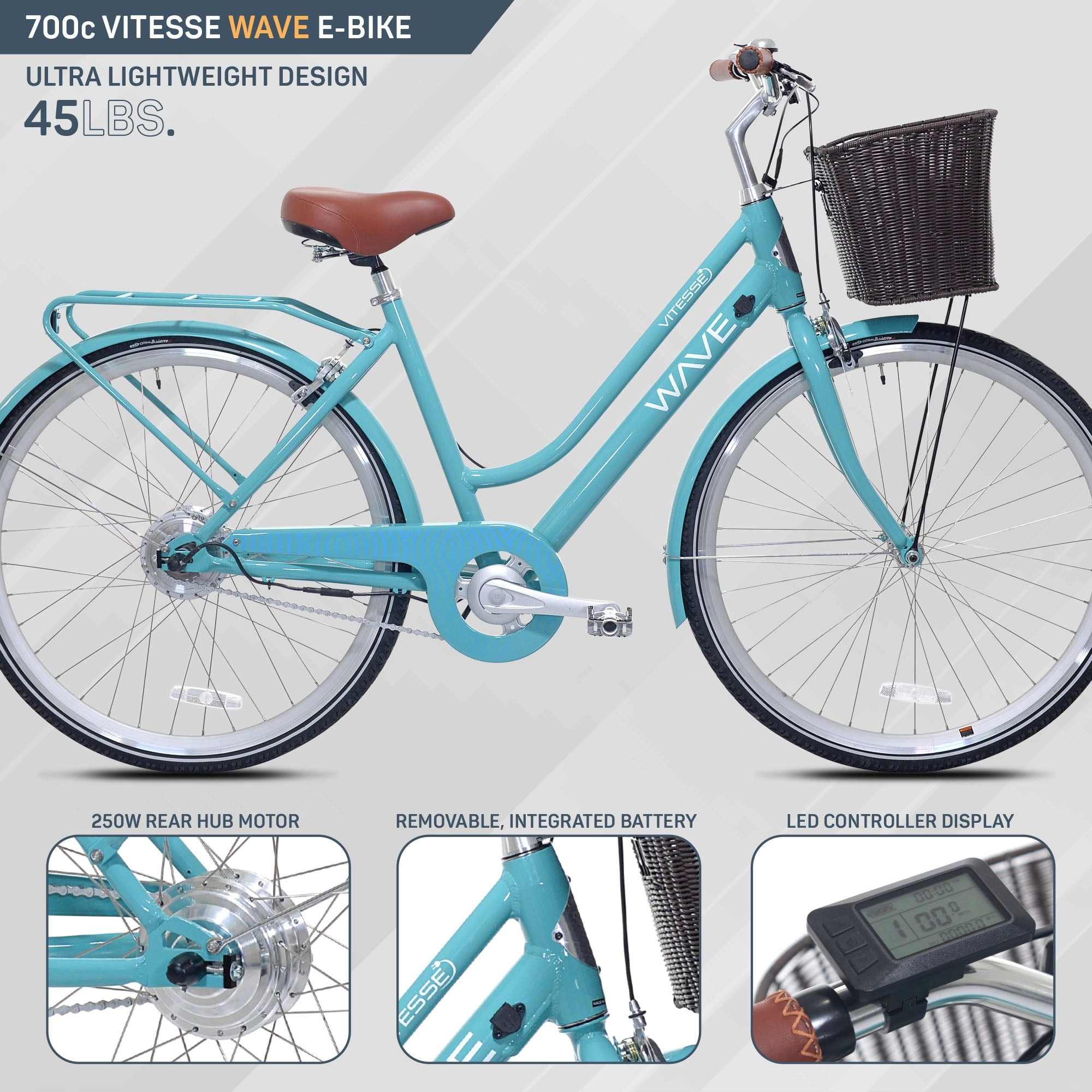 700C VITESSE WAVE | ELECTRIC CRUISER BIKE