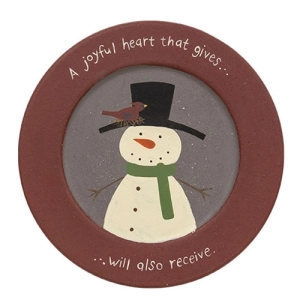 *A Joyful Heart Snowman Plate
