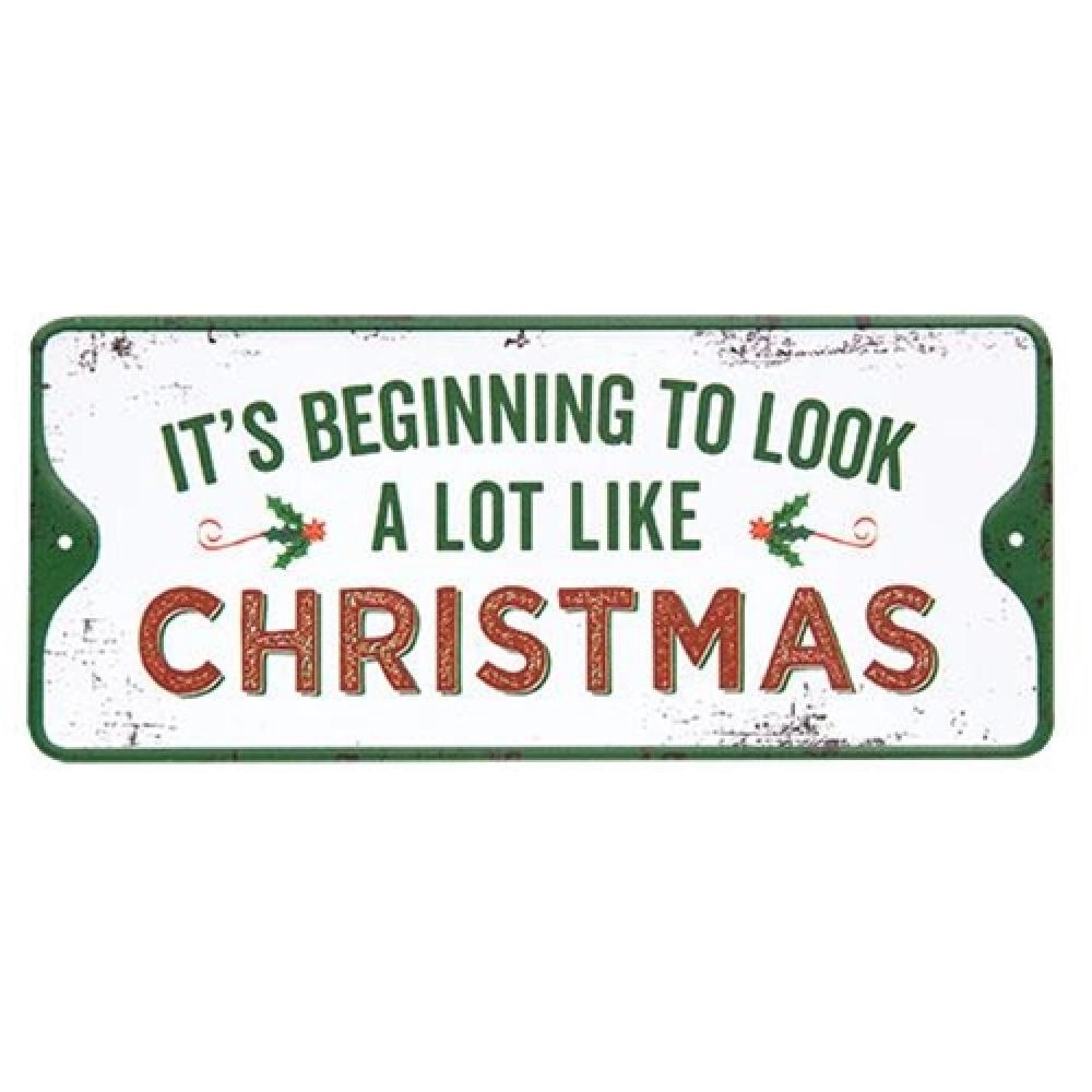 *A Lot Like Christmas Metal Sign