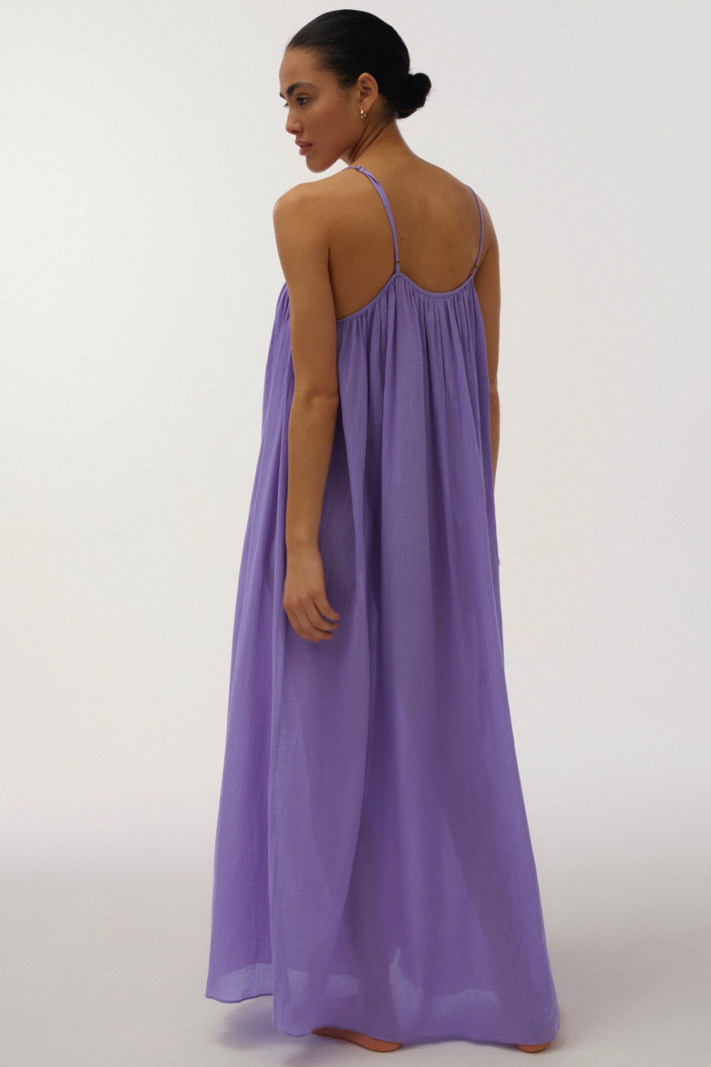 Apricot Long Cotton Sundress