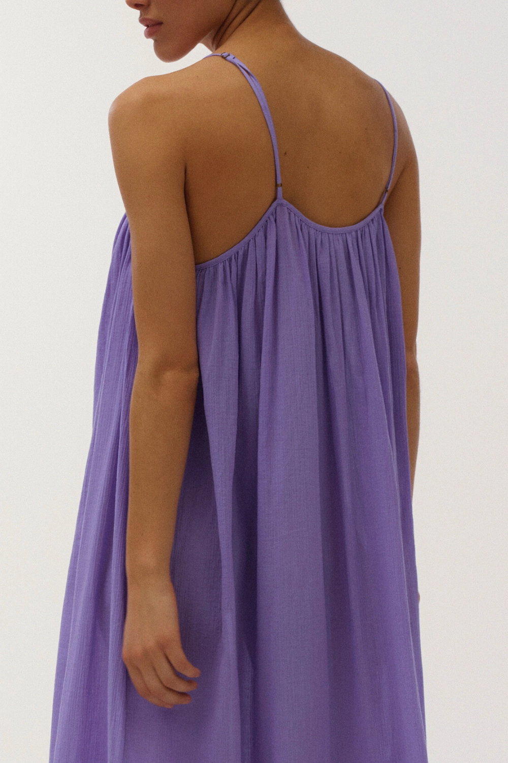 Apricot Long Cotton Sundress