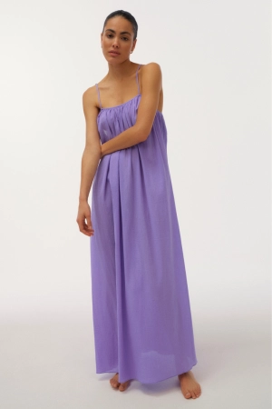 Apricot Long Cotton Sundress