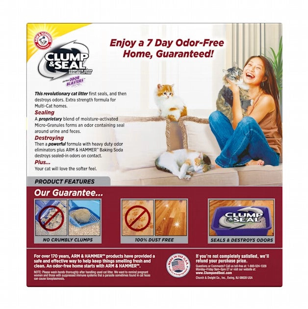 Arm & Hammer Multi-Cat Clump and Seal Complete Odor Sealing Cat Litter