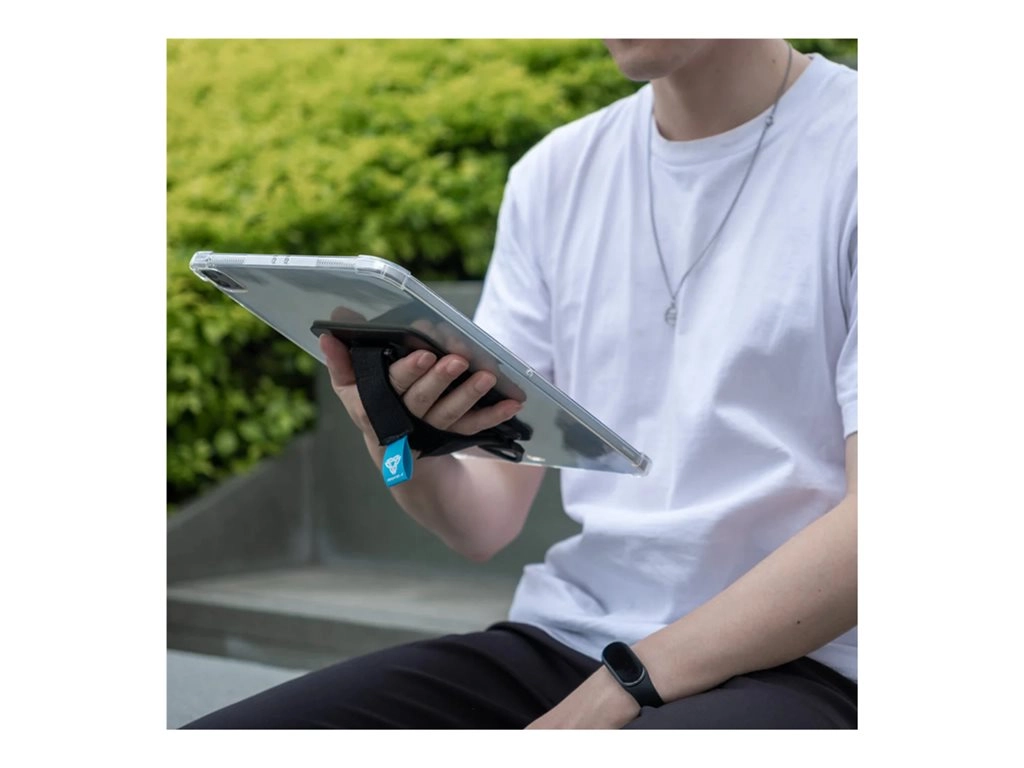 Armor-X - Back cover for tablet - with kickstand, hand strap, X-mount, 4 corner protection - thermoplastic polyurethane (TPU) ZXS-IPAD-PR10CL