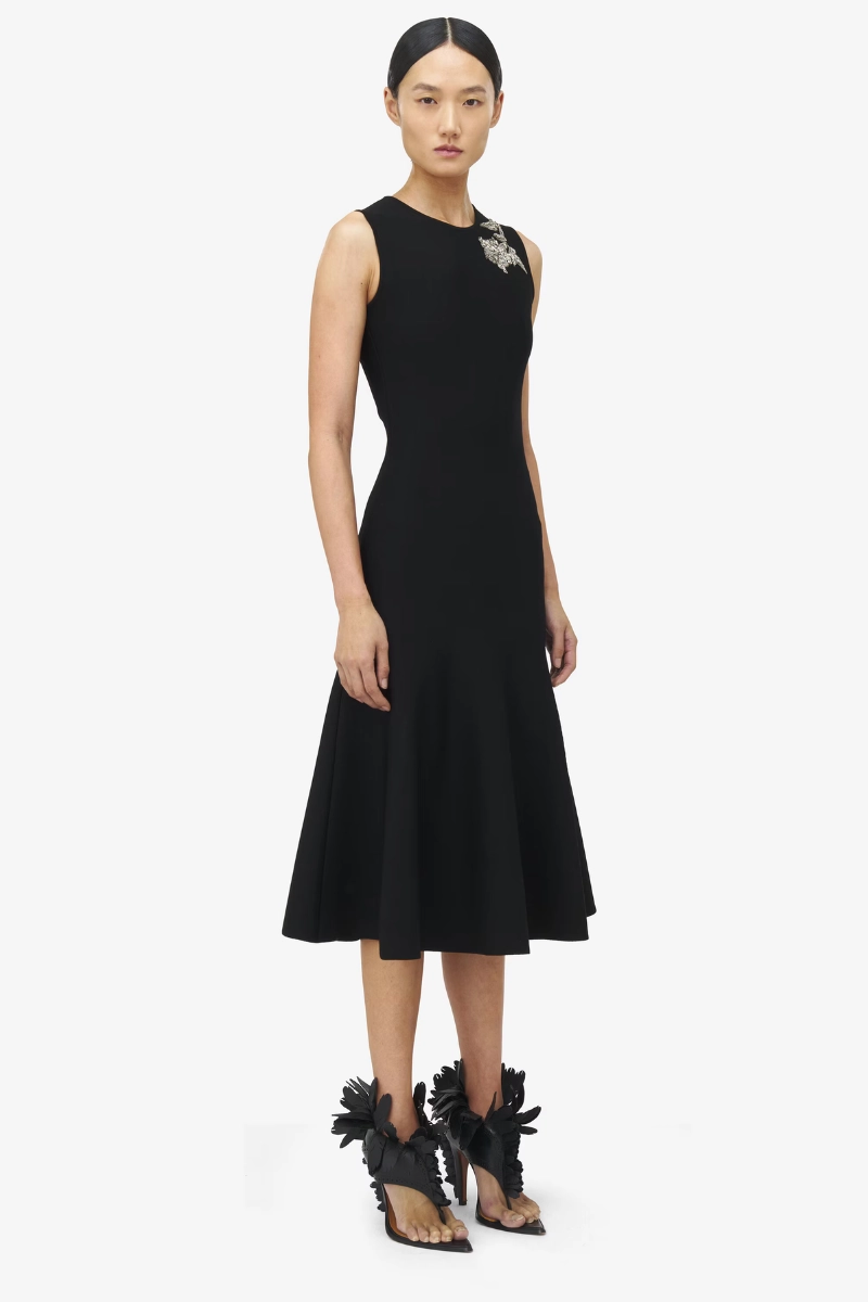 Banshee Embroidered Knit Dress