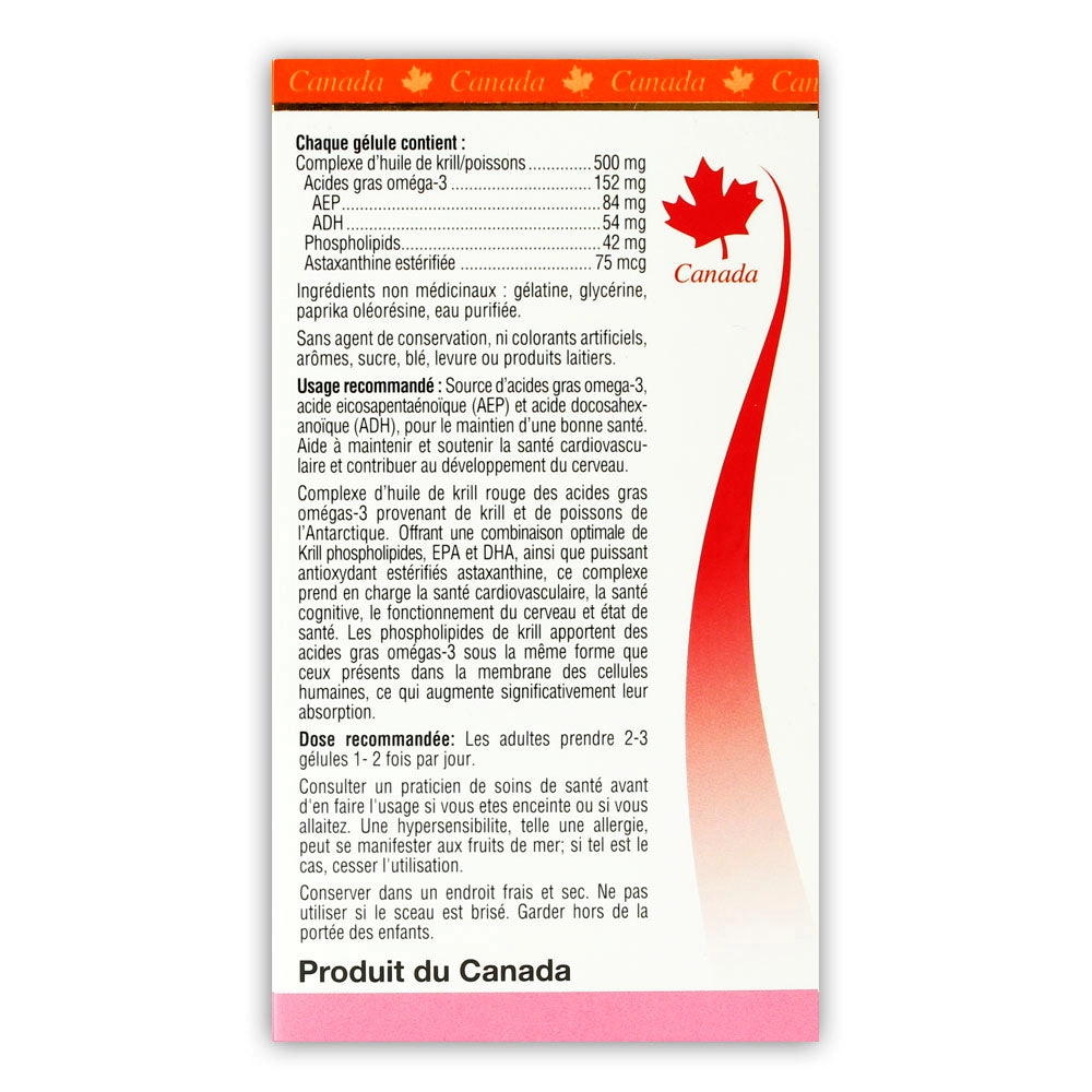 BILL Natural Sources® Omega-3 Red Krill Oil Complex 60 Softgels