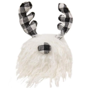 *Black & White Buffalo Check Gnome Ball