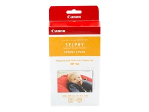 Canon RP-54 - Print ribbon cassette and paper kit - for Canon SELPHY CP1200, CP910 8567B001