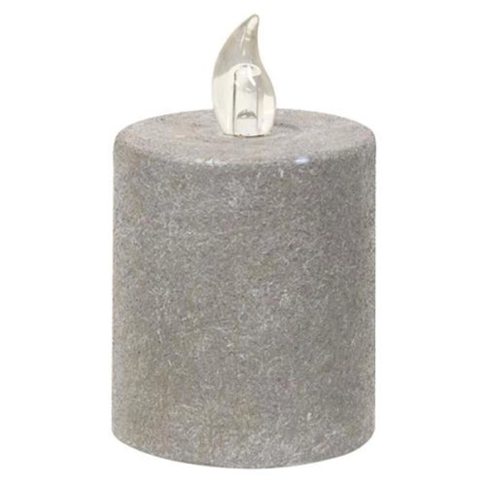 *Cement Look Flame Timer Pillar 2.25" x 2.5"