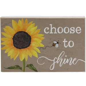 *Choose to Shine Sunflower Block