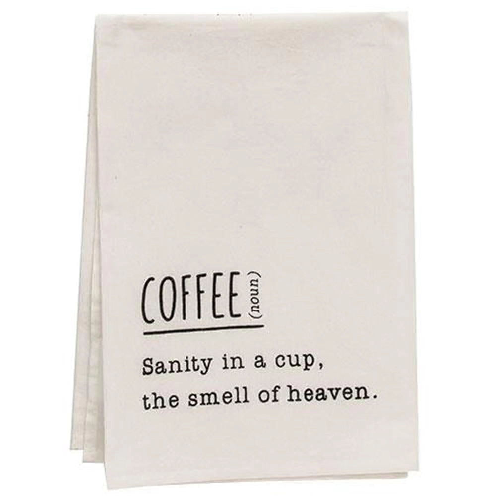*Coffee Definition Dish Towel