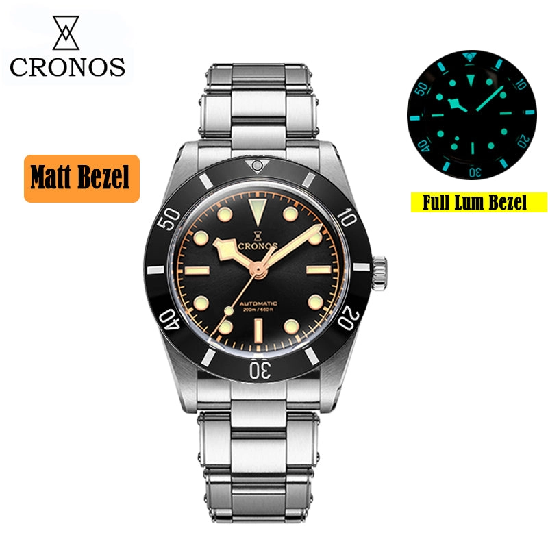 Cronos 37mm Vintage Diver Watch L6033