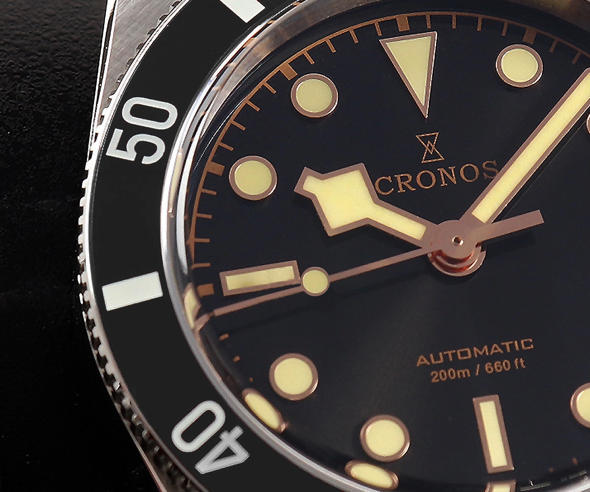 Cronos 37mm Vintage Diver Watch L6033