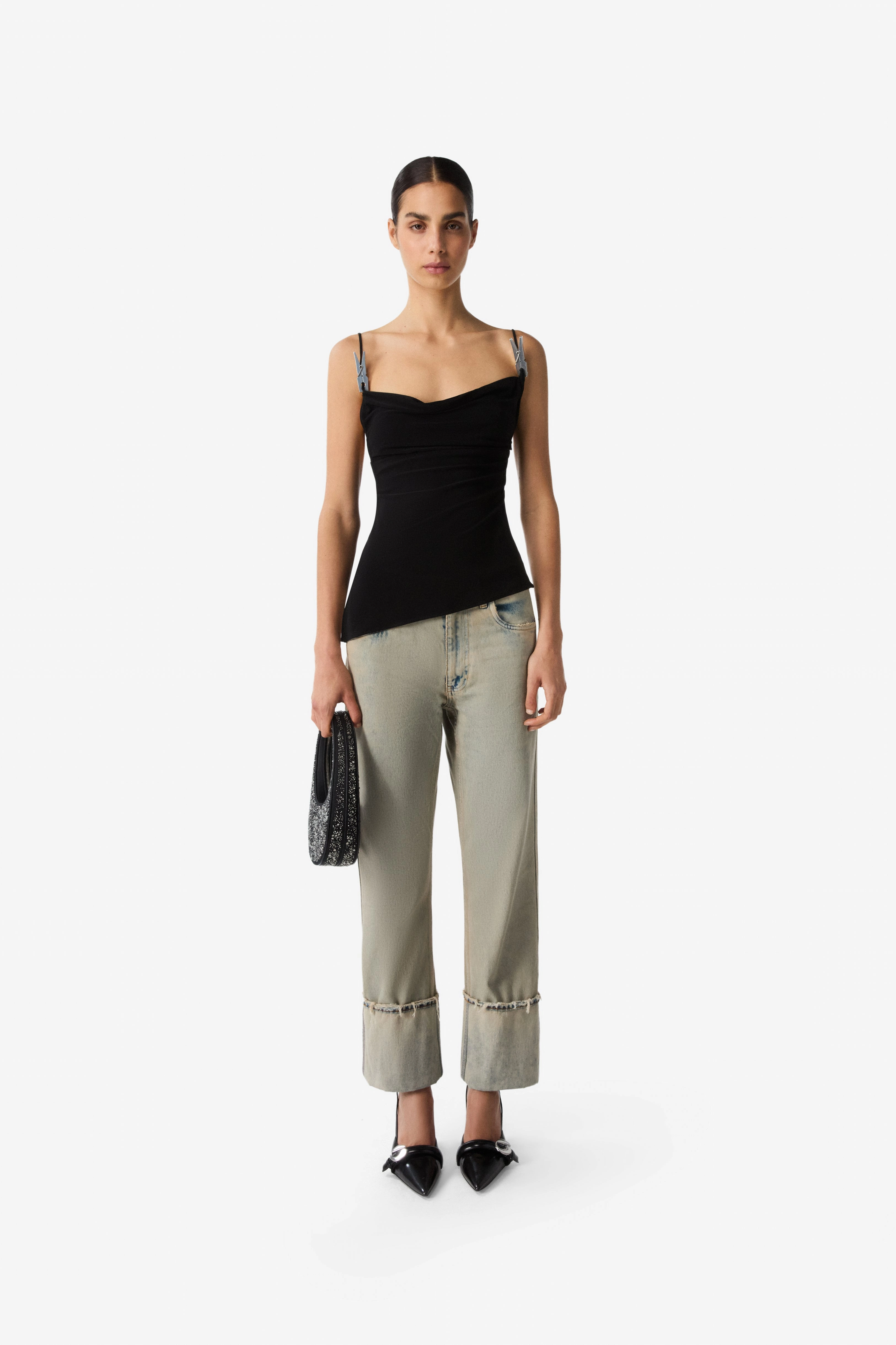 Draped Washing Clip Gala Top