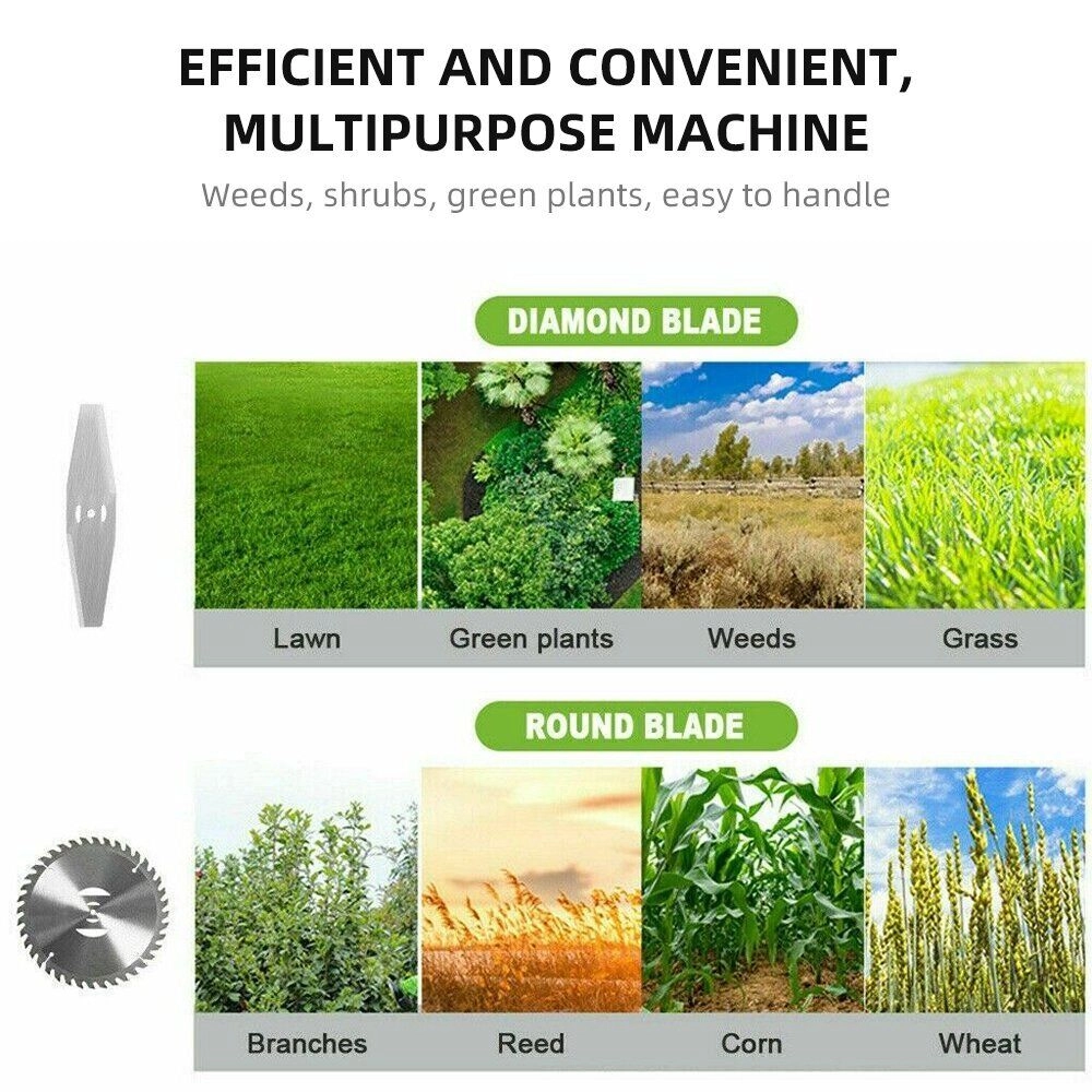 Electric Grass Trimmer Weed Eater Lawn Edger Cordless String Cutter 24V  Battery