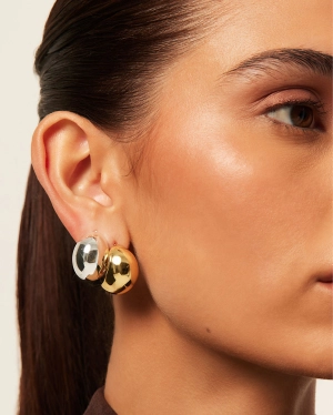 ELENA EARRINGS 2 PACK - GOLD PLATED 18K-STERLING SILVER