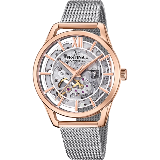 Festina Automatic Stainless Steel Analog Ladies Watch I Model F20628/2 Automatic Movement
