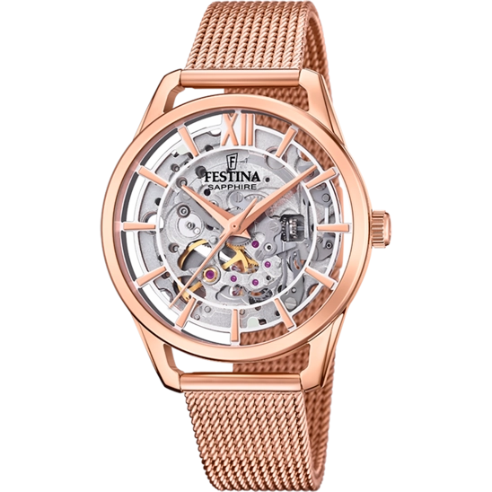 Festina Automatic Stainless Steel Analog Ladies Watch I Model F20628/2 Automatic Movement