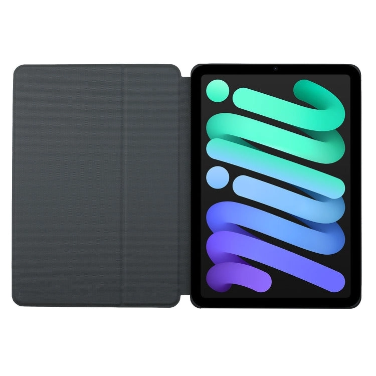 For iPad Mini Dual-folding Coloured Drawing Voltage Horizontal Flip PU Leather Tablet Case with