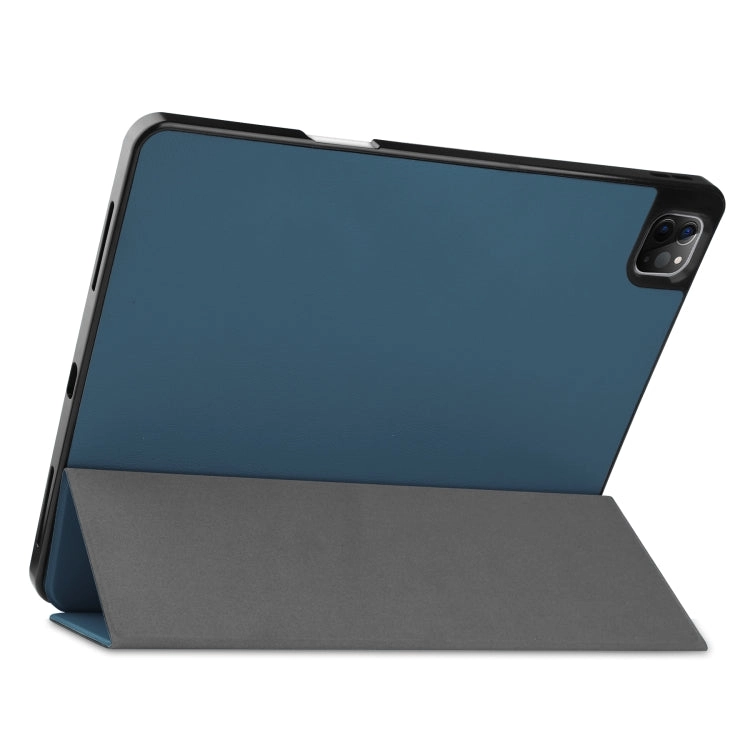 For iPad Pro Horizontal Flip Honeycomb TPU   PU Leather Tablet Case with Three-folding Holder