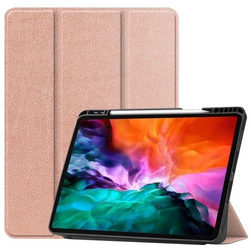 For iPad Pro Horizontal Flip Honeycomb TPU   PU Leather Tablet Case with Three-folding Holder