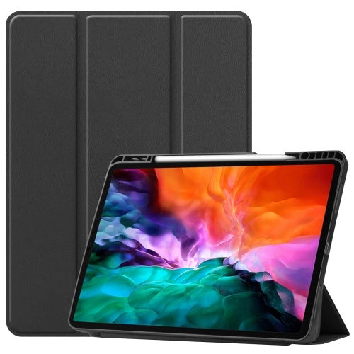 For iPad Pro Horizontal Flip Honeycomb TPU   PU Leather Tablet Case with Three-folding Holder