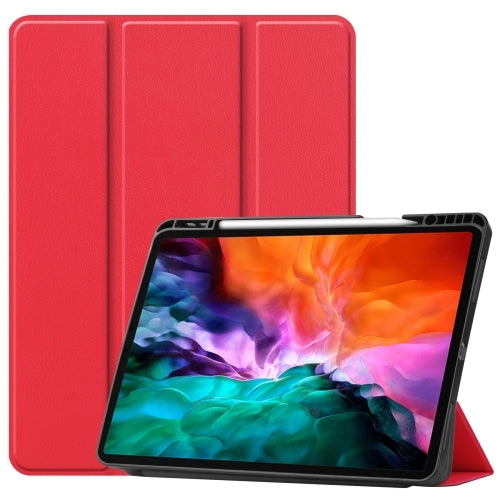 For iPad Pro Horizontal Flip Honeycomb TPU   PU Leather Tablet Case with Three-folding Holder