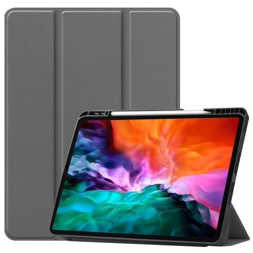 For iPad Pro Horizontal Flip Honeycomb TPU   PU Leather Tablet Case with Three-folding Holder