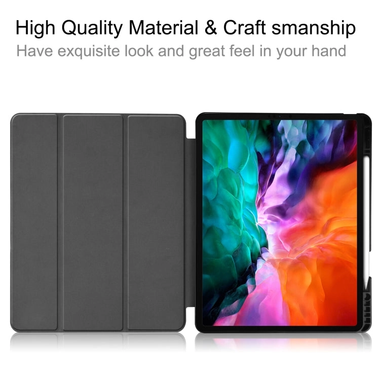 For iPad Pro Horizontal Flip Honeycomb TPU   PU Leather Tablet Case with Three-folding Holder