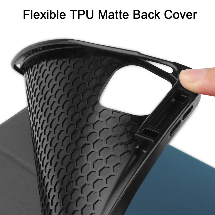 For iPad Pro Horizontal Flip Honeycomb TPU   PU Leather Tablet Case with Three-folding Holder