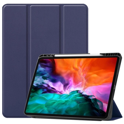 For iPad Pro Horizontal Flip Honeycomb TPU   PU Leather Tablet Case with Three-folding Holder
