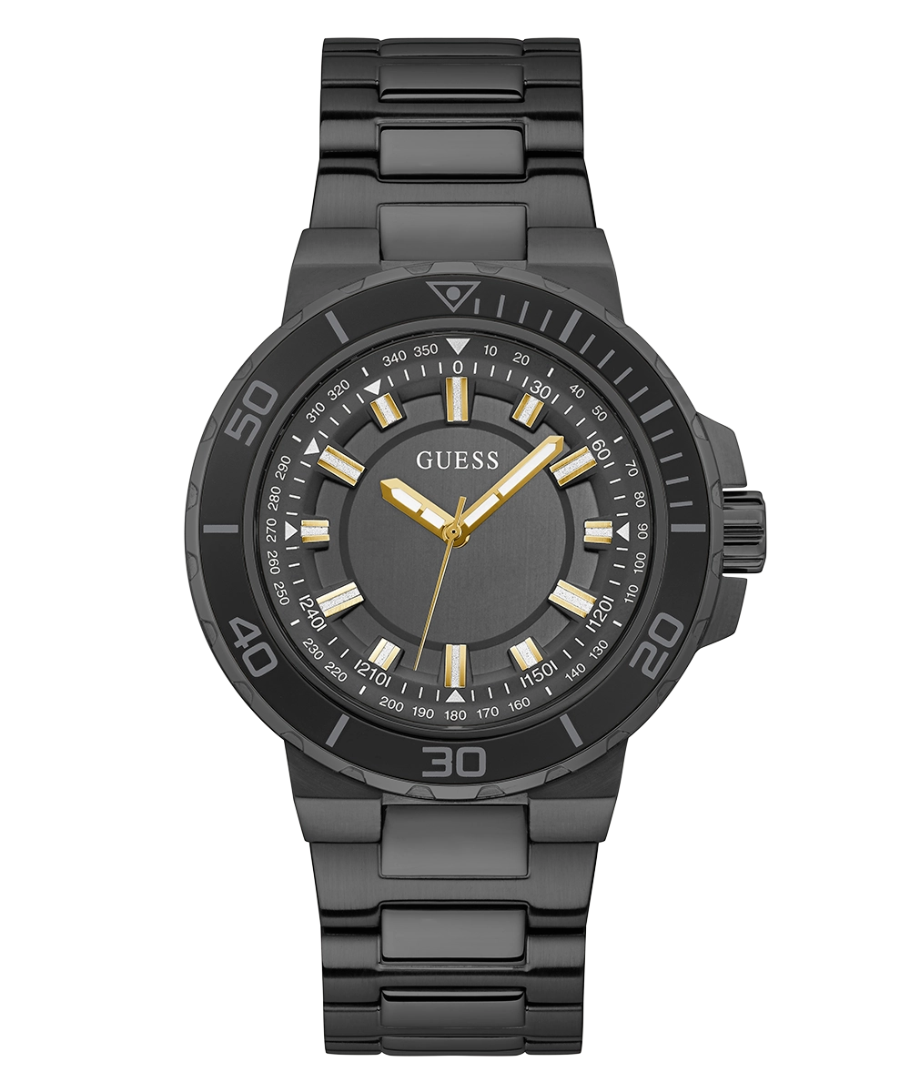 GUESS Mens Black Analog Watch