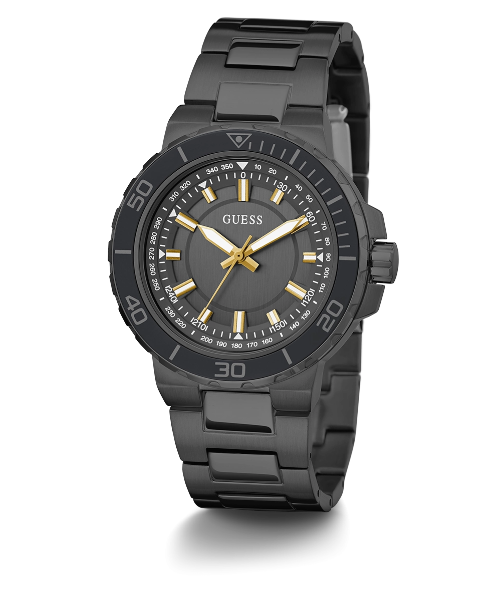 GUESS Mens Black Analog Watch