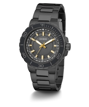 GUESS Mens Black Analog Watch