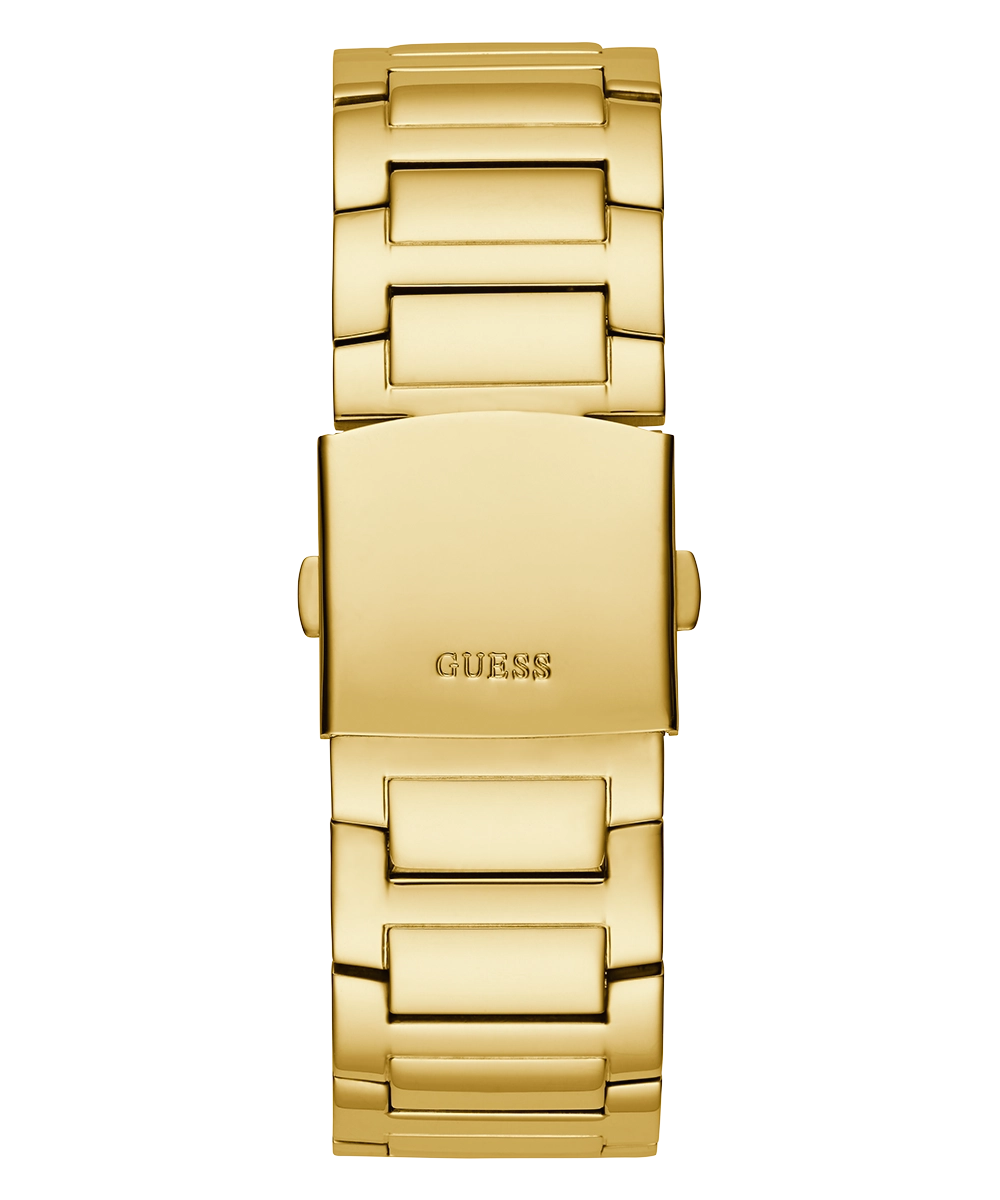 GUESS Mens Gold Tone Multi-function Watch