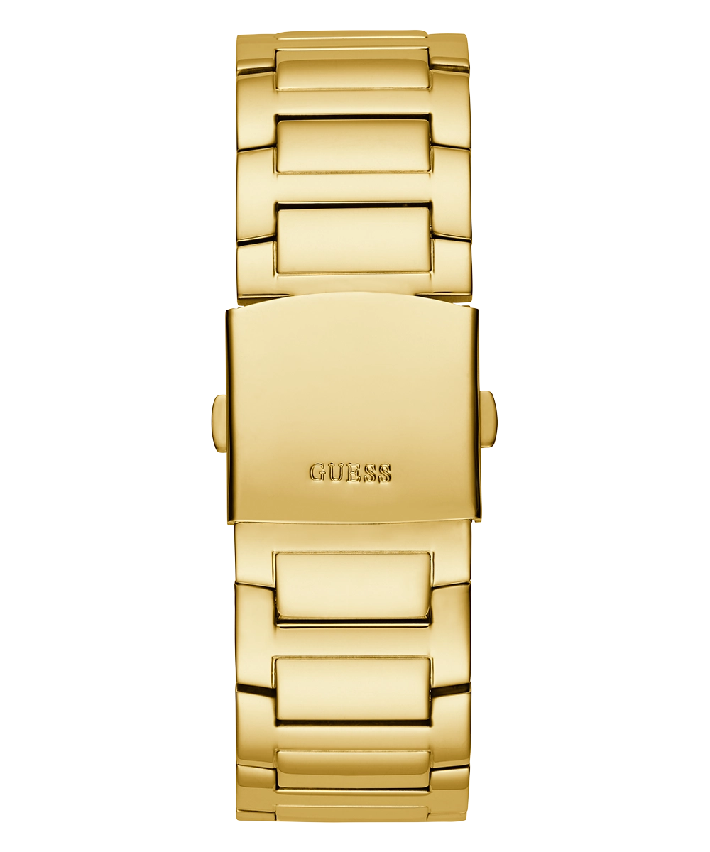 GUESS Mens Gold Tone Multi-function Watch