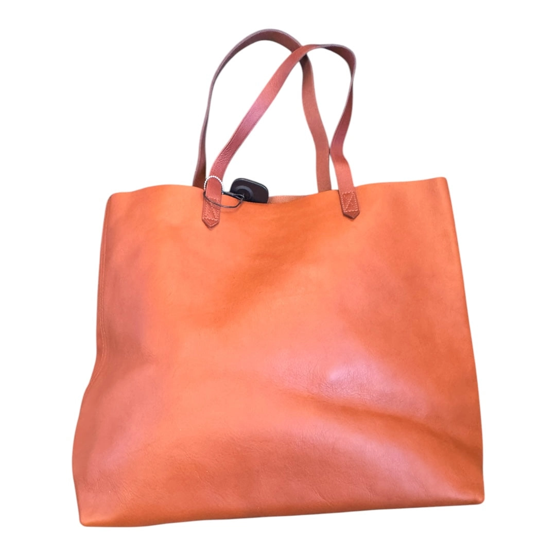 Handbag Leather By Madewell In Brown, Size:Large