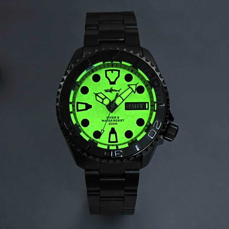 Heimdallr Sharkey Full Luminous 007 Diver Watch V2