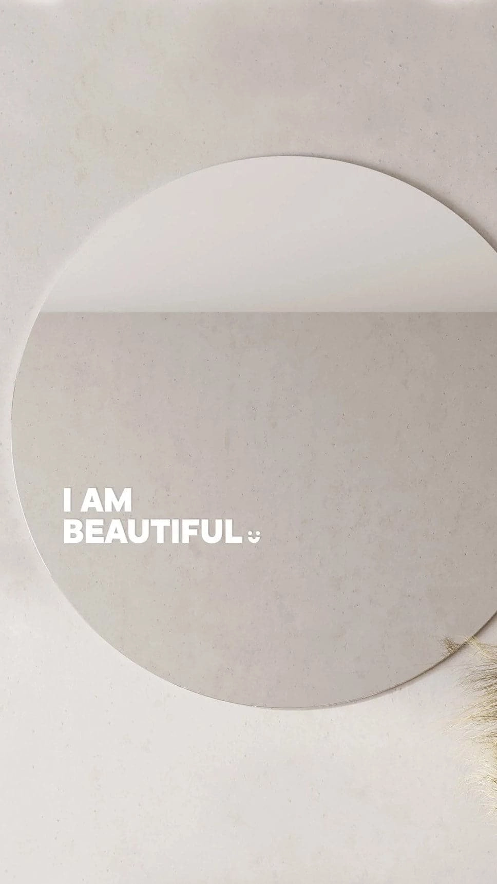I Am Beautiful - Affirmation Mirror Sticker