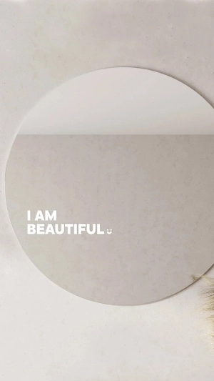 I Am Beautiful - Affirmation Mirror Sticker