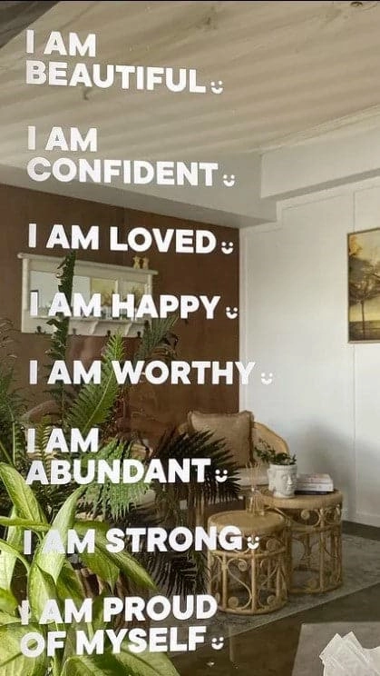 I Am Loved - Affirmation Mirror Sticker