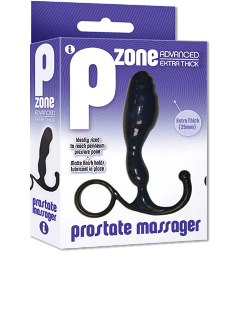 Icon Brands - The 9's - P-Zone Advanced, Prostate Massager, Black