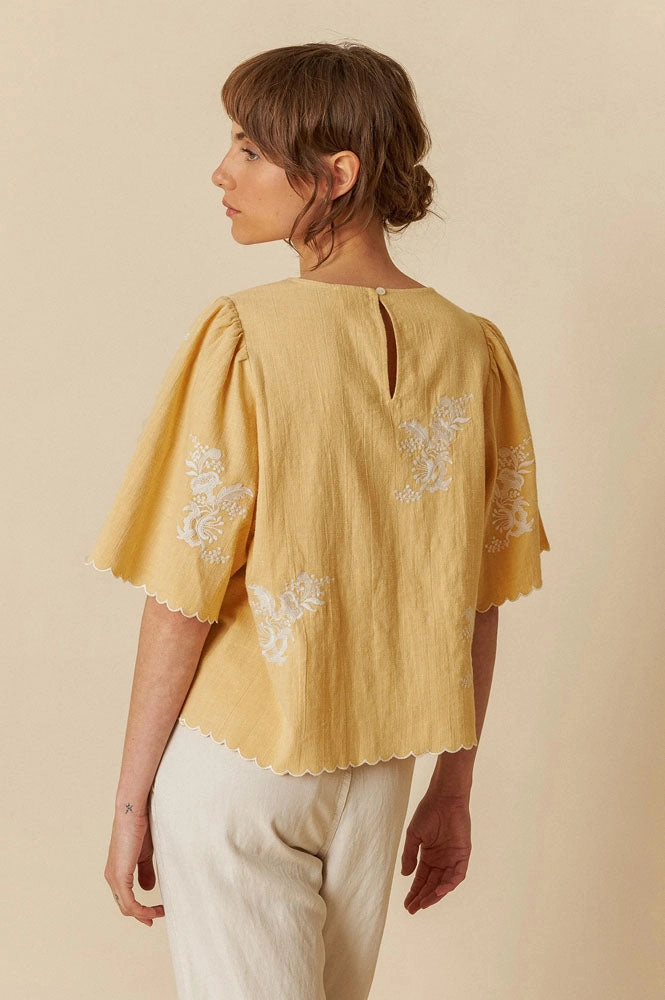 Indi & Cold Mandarina Peach Blouse
