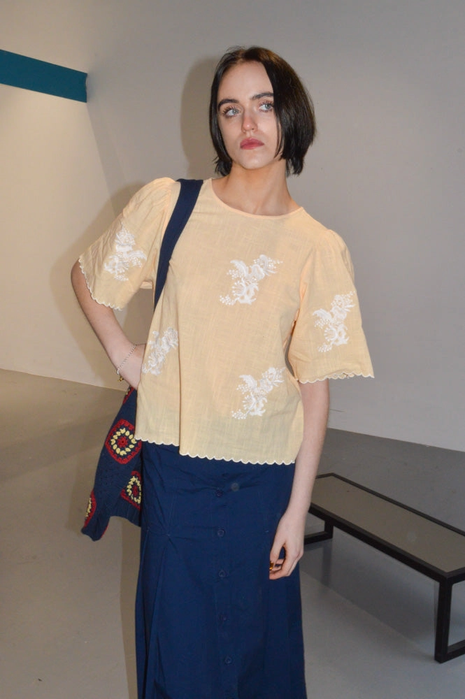 Indi & Cold Mandarina Peach Blouse