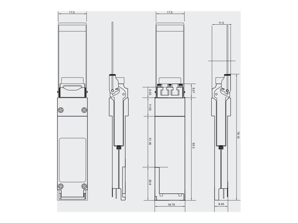 Integra Optics - QSFP28 transceiver module (equivalent to: Alcatel PSS 1830 3AL82099AA) - 100 GigE optical - 100GBase-SR4 - MPO 3AL82099AA-IO