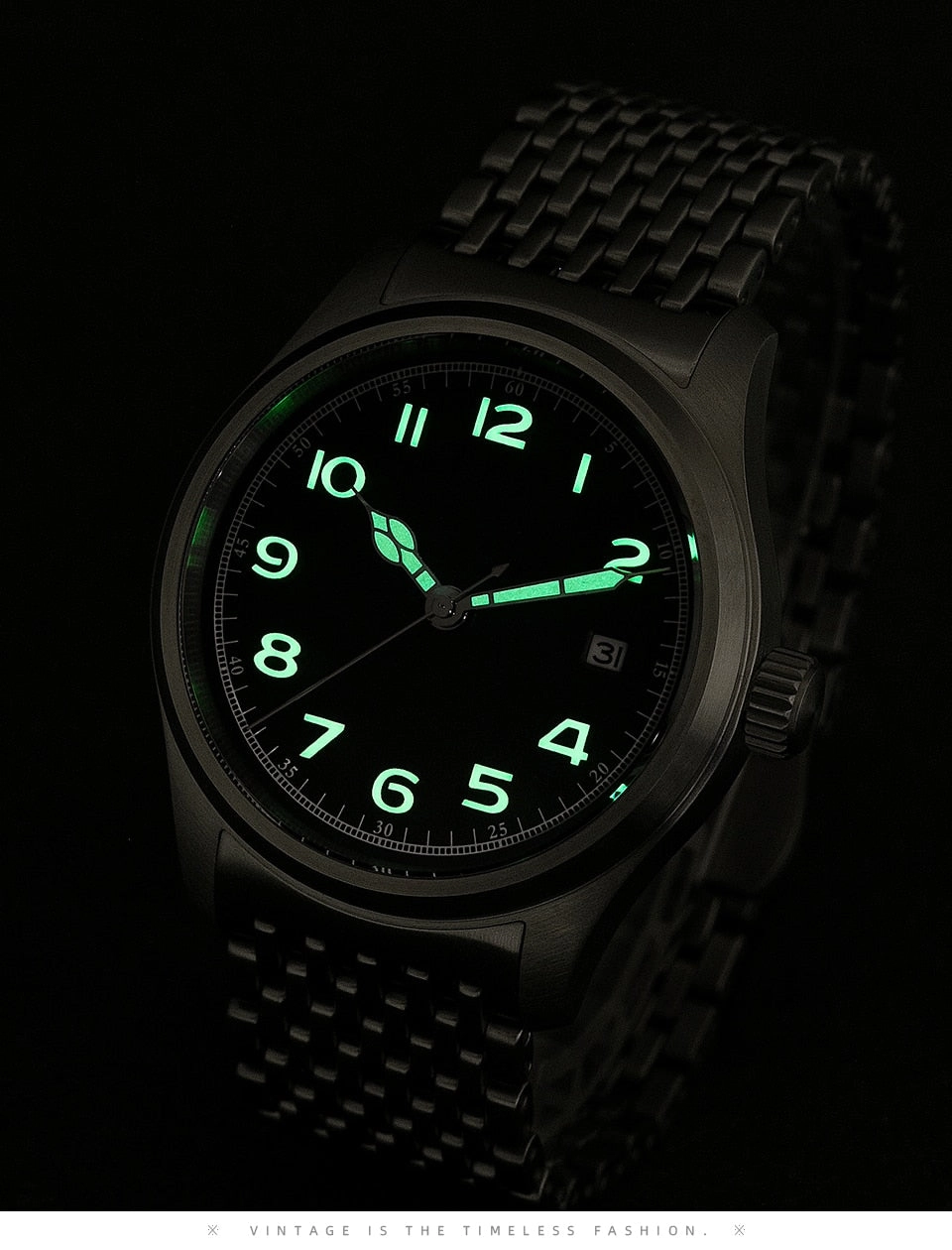 Ironwatch 38mm Military Pilot Watch