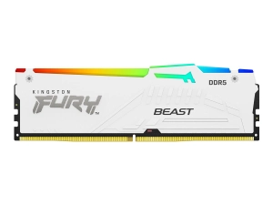 Kingston FURY Beast RGB - DDR5 - module - 32 GB - DIMM 288-pin - 6400 MHz / PC5-51200 - CL32 - 1.4 V - unbuffered - on-die ECC KF564C32BWEA-32
