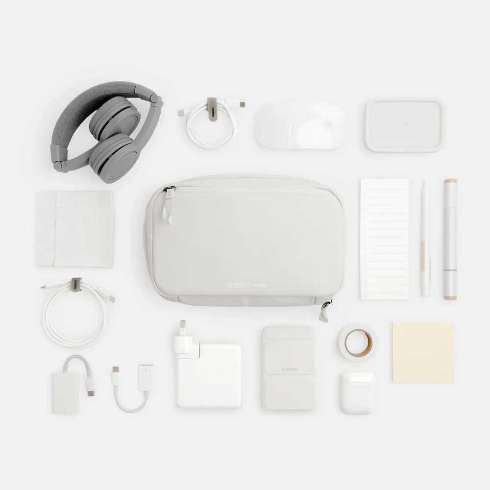Kon Mari x Orbitkey 2-in-1 Tech Accessory Pouch